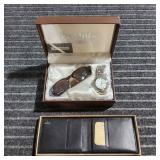P2 2Pc Watch / sun glasses Buxton wallet Paul Jard