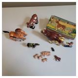 P1-Q1 vintage animals Farm theme toys