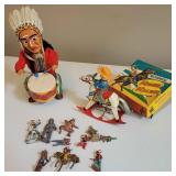 P1-Q1 vintage "cowboy and indian" toys