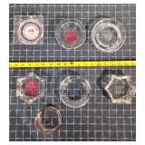 T2 7Pc Glass Ashtrays Pizza hut Hackneys