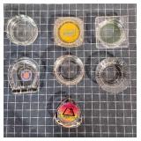 T2 7Pc Glass Ashtrays Best western Riviera