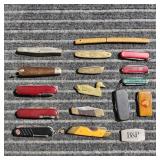 MC 17Pc Folders Knives Buck swiss army