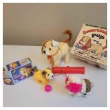 P1-Q1 3 somersaulting pup vintage doggies toys pet