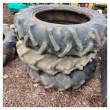 YD 3pc Tractor tires 11.2-24 10" rim 10-24