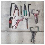 T2 10Pc Allen wrenches Vice grips Snippers