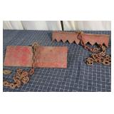 J3 2 wheel chocks iron extremely heavy duty