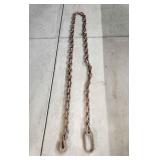 H3 heavy duty chain 1 hook, 1 choker loop, 10ft