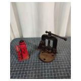 F3 2Pc Pipe Vice no/402 Bottle jack