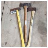YD 3pc Axe, Splitting Wedge, Double head Axe,