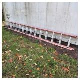 YD Werner Extension ladder 24ft Fiberglass