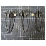 T2 3 Rubber/Metal Water muffs 10.5"L