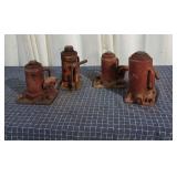 T6 4 Bottle jacks Steel 4 bottle jacks needs repai
