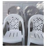 YD 4pc Plastic Yard chairs Patio chairs