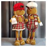 S2 2pc New w/ tags Gingerbread Boy & Girl 27.5"