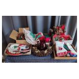 F1 Cookie Plates, wreath & candl, Tree skirt, Chri