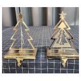 R2 2pc Christmas tree Stocking Hooks 7" Chrome