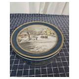T1 Currier & Ives "The Ameri Vintage Tin