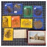 S2 8pc Biedermann Ornaments 4-5" (1) signed