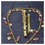 S2 2 Mantel hooks Tree garland Christmas