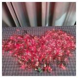 D7 2pc Red Lights Christmas Lights Approx 25ft (ea