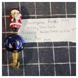 MC Christopher Radko Holiday Star Santa 4" Double