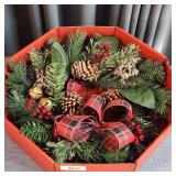 G1 (NIB) Wreath 20" with bells & pinecones