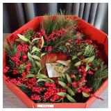 G1 (NIB) Illuminated Wreath 20" Cranberries