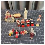 S2 12pc Ornaments: Nutcrackers Snowman, Sled