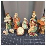 L1 9pc Nativity Scene Porcelain