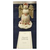 T1 Lenox Snowman angel 8" Tall