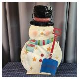 G1 Snowman Candle Lantern 8x17x29" Tin