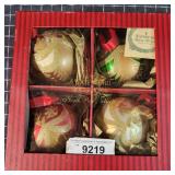 R2 4pc Waterford Ornaments 3.5" Holiday Heirloom