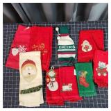 S2 8pc Christmas Kitchen Towels