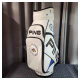 P2 Ping G5 Golf Bag Mostly leather