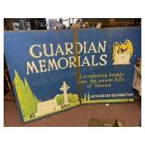 Owosso MI - Guardinan Memorials Porcelain Sign 6ft