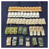 C3 48Pc Diecast / Plastic Tanks/trucks 1:64 scale