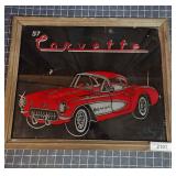 T2 57 Painted Corvette Mirror 18x22"