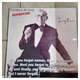 G1 George Burns corrugated sign 46x46"