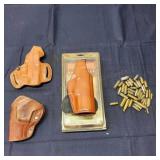 R2 25+Pc pistol holsters Leather ammo includes mod