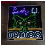 C3 Neon Sign four  colors Tattoo