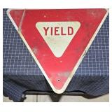 K2 Large metal sign Yield 33.5x29.5in