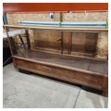 Q3 Oak Antique Showcase Display counter 22x40x72"