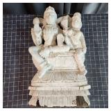 T1 Hindu Shaivite Devotional carving Shiva & Parva