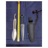 P3 2Pc Throwing Knifes With sheath