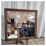 T3 Large Mirror wood frame