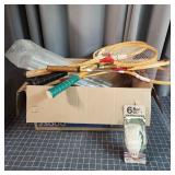 I3 12pc+ shuttlecocks & Badminton rackets