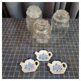 L5 6pc Spoon Rests Candy Jars,