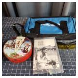 D4 5pc Joe Louis card, Cookie Tin, Hercules tool b