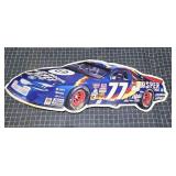 K2 Sign Jasper 77 Nascar approx 13x35in