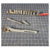 T2 14pc Craftsman, 1/2" Drive ratchet, Metric sock